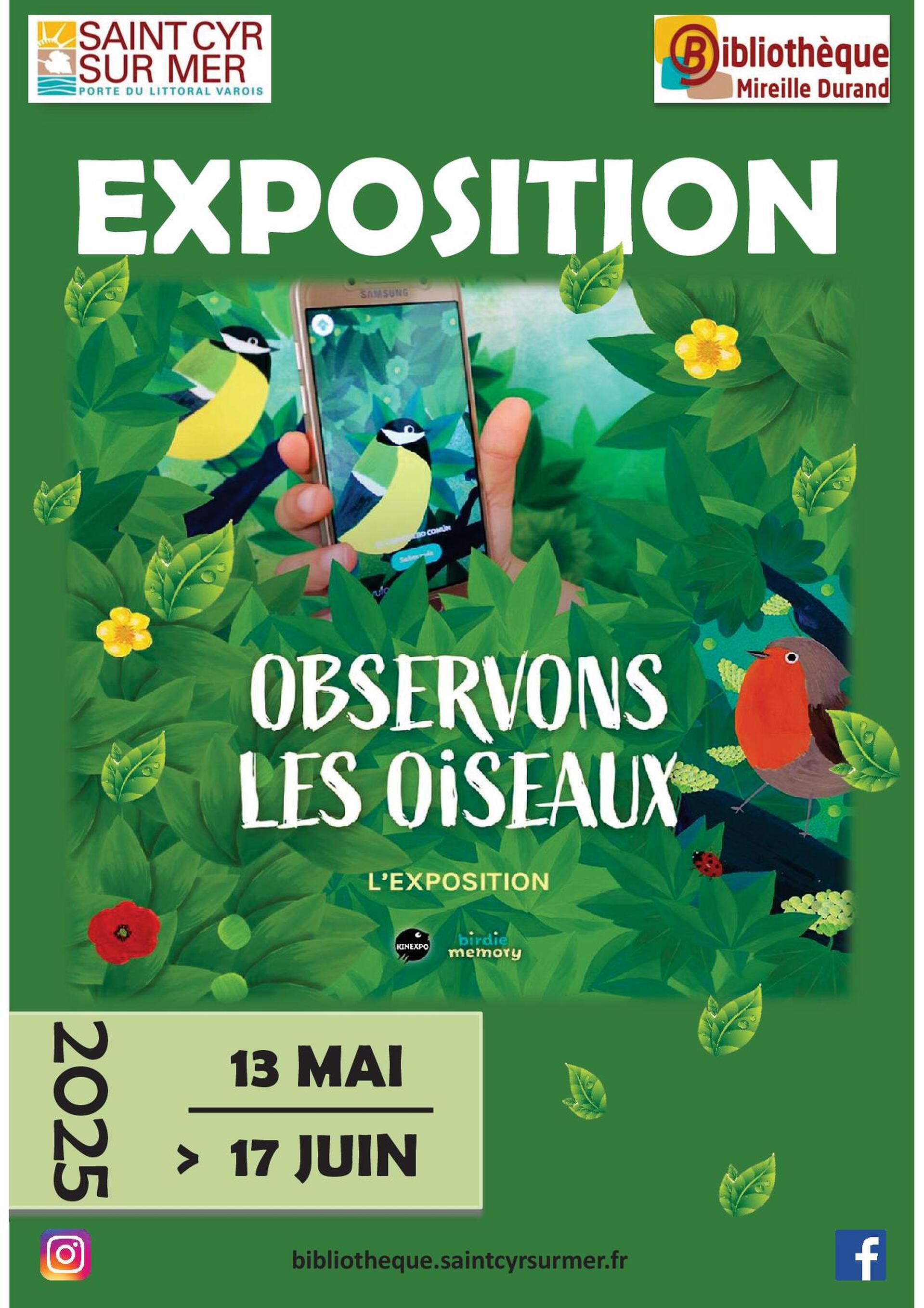 Exposition Observons les oiseaux_Saint-Cyr-sur-Mer